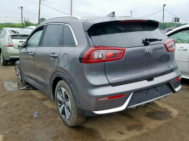 KNDCB3LC1J5157992 - 2018 KIA NIRO FE GRAY photo 3