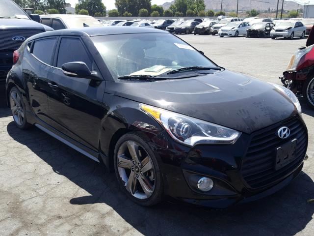 KMHTC6AE1DU179306 - 2013 HYUNDAI VELOSTER T BLACK photo 1