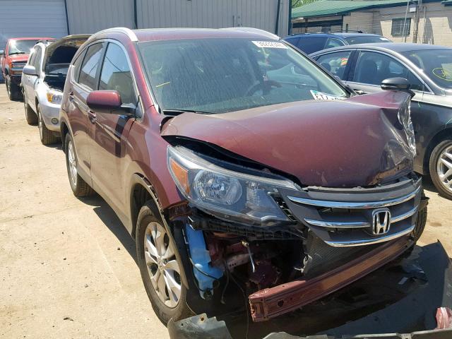 5J6RM4H7XEL077138 - 2014 HONDA CR-V EXL MAROON photo 1