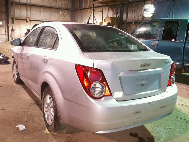1G1JB5SH8C4103770 - 2012 CHEVROLET SONIC LS 银色 照片 3
