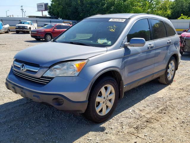 JHLRE38758C050384 - 2008 HONDA CR-V EXL GRAY photo 2