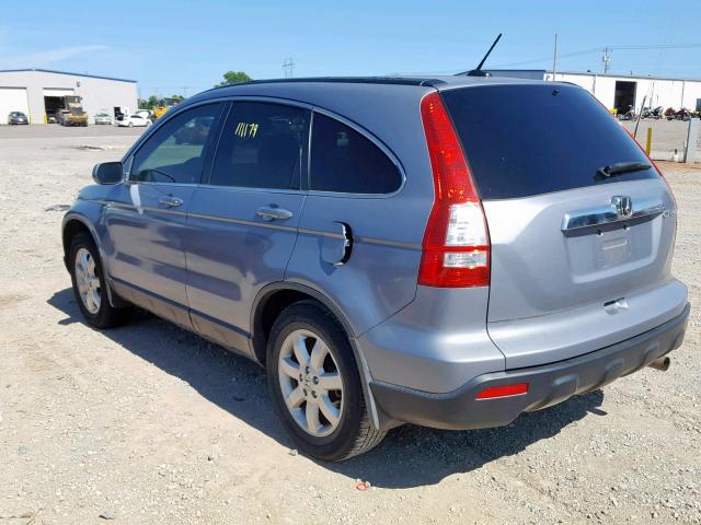 JHLRE38758C050384 - 2008 HONDA CR-V EXL GRAY photo 3