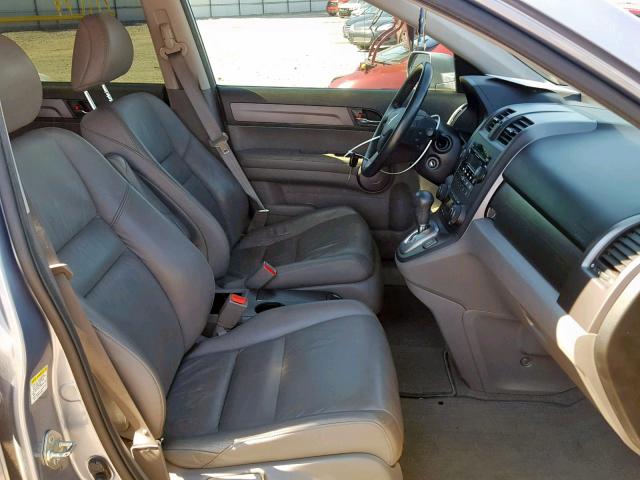 JHLRE38758C050384 - 2008 HONDA CR-V EXL GRAY photo 5