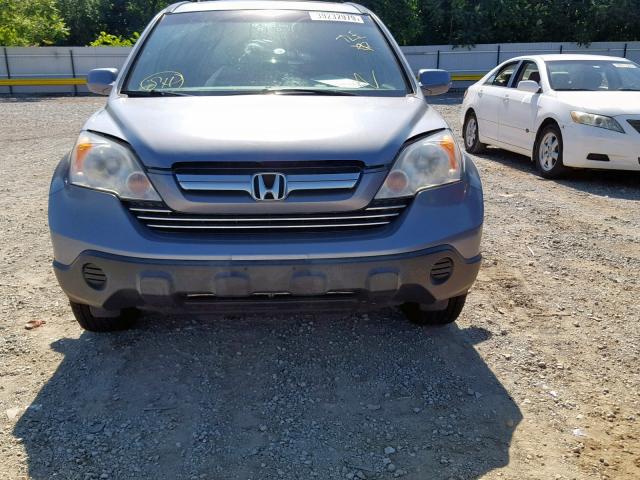 JHLRE38758C050384 - 2008 HONDA CR-V EXL GRAY photo 9