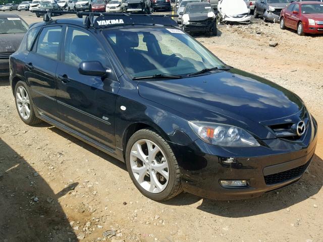 JM1BK343781160150 - 2008 MAZDA 3 HATCHBAC BLACK photo 1