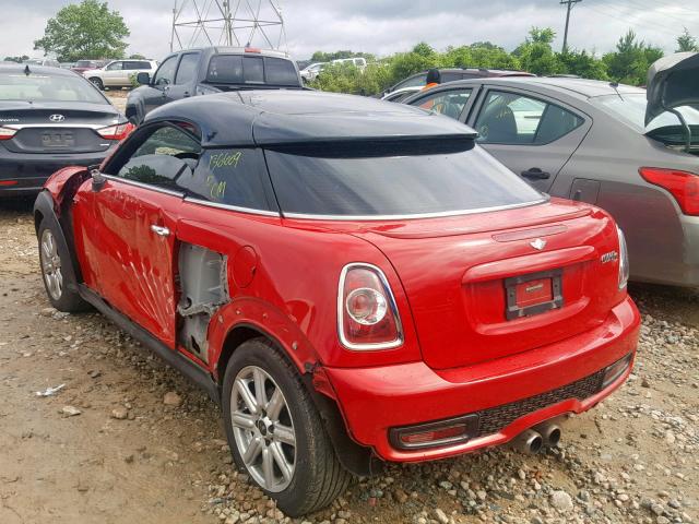 WMWSX3C56CT155293 - 2012 MINI COOPER COU RED photo 3