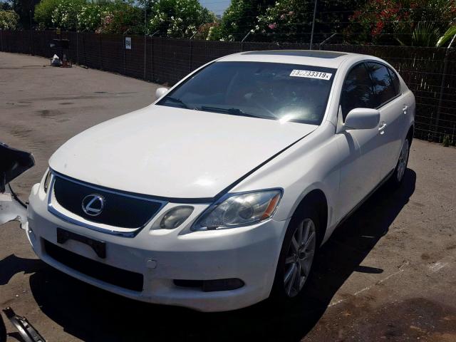 JTHCH96S260016730 - 2006 LEXUS GS 300 WHITE photo 2