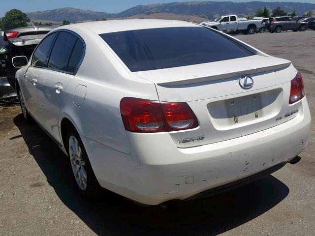 JTHCH96S260016730 - 2006 LEXUS GS 300 WHITE photo 3