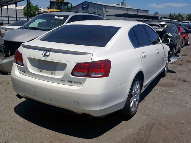 JTHCH96S260016730 - 2006 LEXUS GS 300 WHITE photo 4