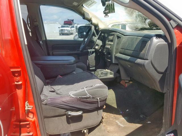 3D7KU28C44G225620 - 2004 DODGE RAM 2500 S წითელი ფოტო 5