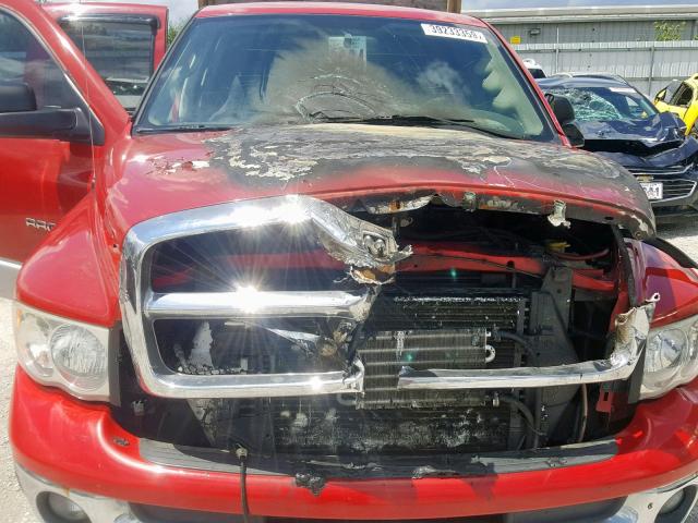 3D7KU28C44G225620 - 2004 DODGE RAM 2500 S წითელი ფოტო 9