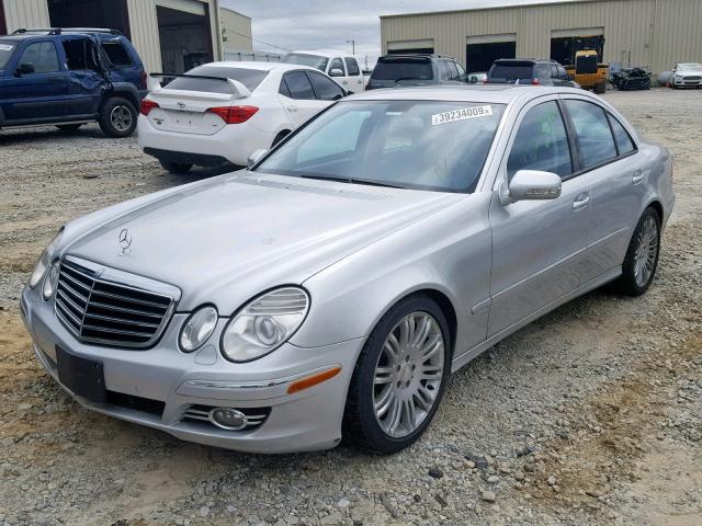 WDBUF56X87B133751 - 2007 MERCEDES-BENZ E 350 SILVER photo 2