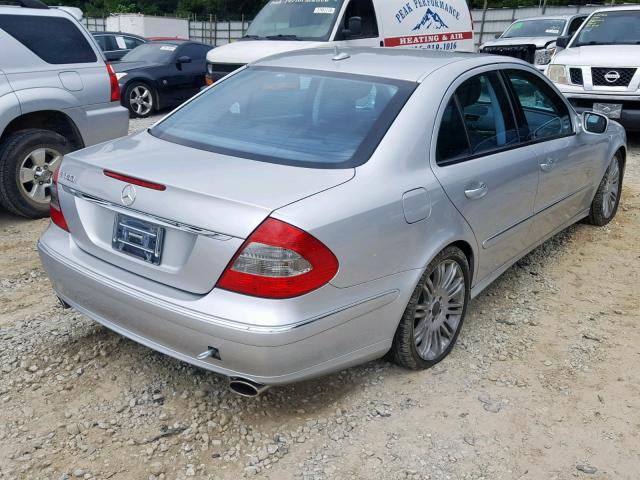 WDBUF56X87B133751 - 2007 MERCEDES-BENZ E 350 SILVER photo 4