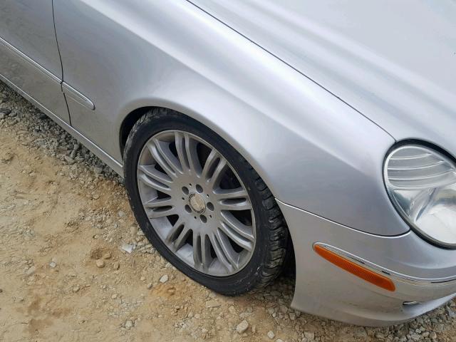 WDBUF56X87B133751 - 2007 MERCEDES-BENZ E 350 SILVER photo 9