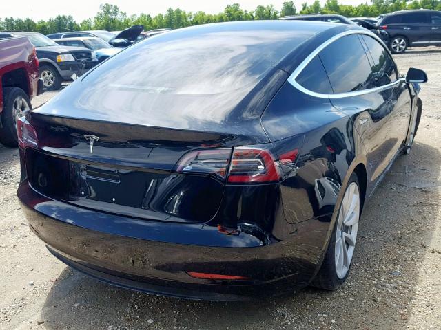 5YJ3E1EB7JF071343 - 2018 TESLA MODEL 3 BLACK photo 4