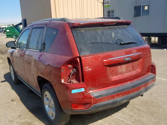 1C4NJCBA1FD284928 - 2015 JEEP COMPASS SP 红色 照片 3