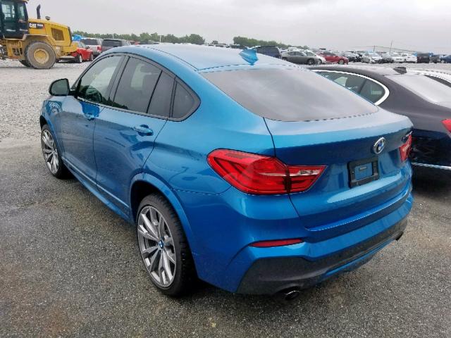 5UXXW7C39H0U26193 - 2017 BMW X4 XDRIVEM BLUE photo 3