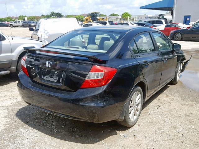 19XFB2F97CE000305 - 2012 HONDA CIVIC EXL BLACK photo 4