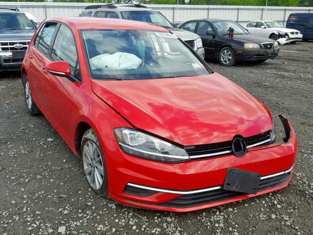 3VWG17AU0JM278124 - 2018 VOLKSWAGEN GOLF S RED photo 1