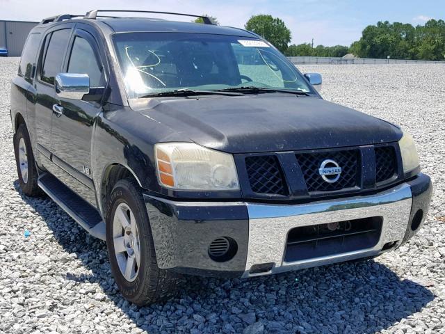 5N1BA08A87N714373 - 2007 NISSAN ARMADA SE BLACK photo 1