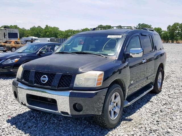 5N1BA08A87N714373 - 2007 NISSAN ARMADA SE BLACK photo 2