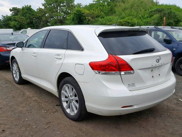 4T3BA3BB5AU018982 - 2010 TOYOTA VENZA WHITE photo 3