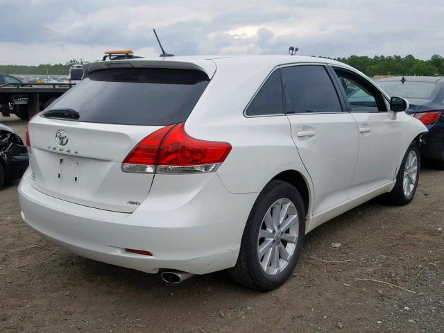 4T3BA3BB5AU018982 - 2010 TOYOTA VENZA WHITE photo 4