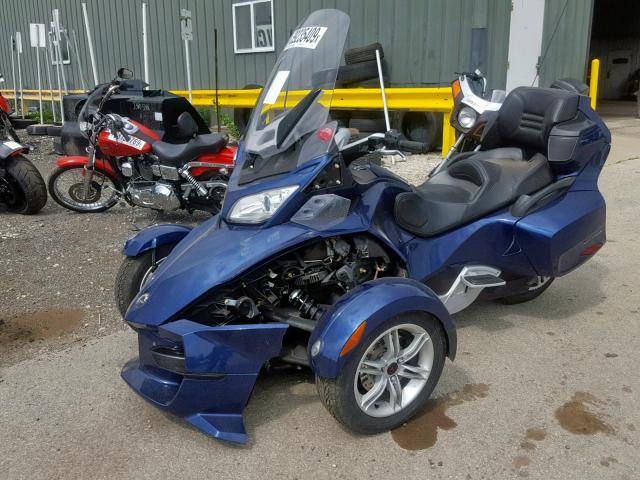 2BXJBKC17AV001238 - 2010 CAN-AM SPYDER ROA BLUE photo 2