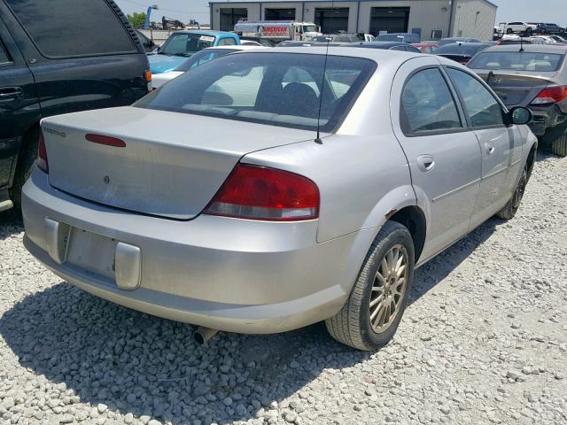 1C3EL46X34N291552 - 2004 CHRYSLER SEBRING LX SILVER photo 4