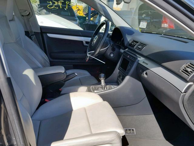 WAUGL98E27A044917 - 2007 AUDI NEW S4 QUA GRAY photo 5