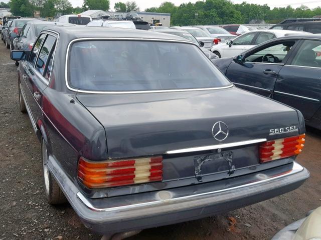 WDBCA39D5GA246109 - 1986 MERCEDES-BENZ 560 SEL CHARCOAL photo 3