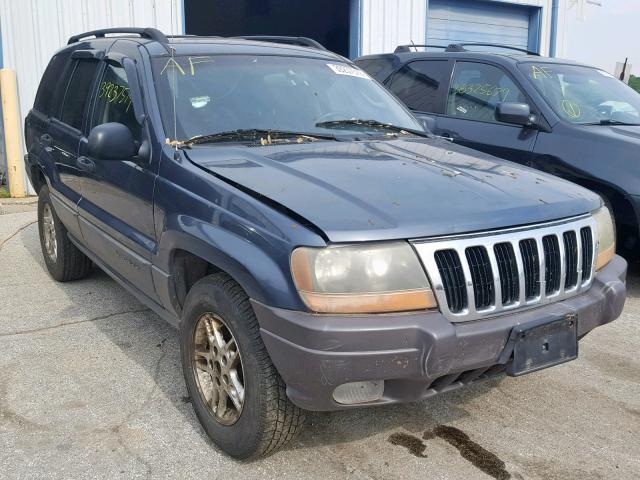 1J4GW48N32C178825 - 2002 JEEP GRAND CHER BLUE photo 1