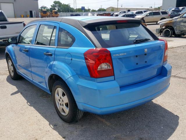 1B3HB28B18D625723 - 2008 DODGE CALIBER BLUE photo 3