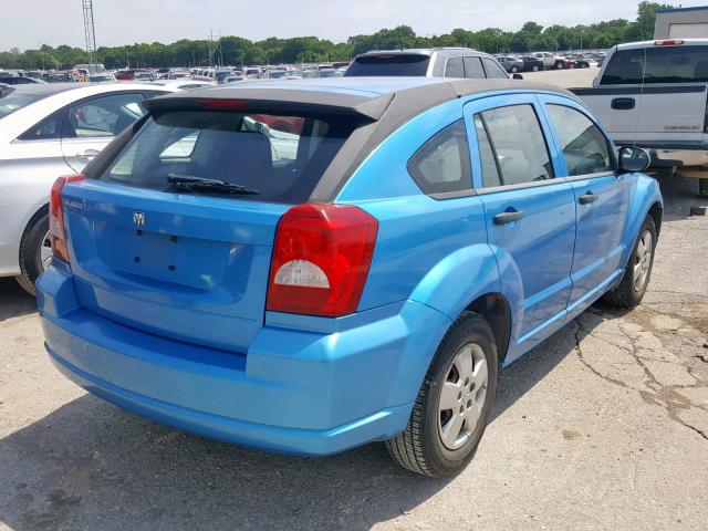 1B3HB28B18D625723 - 2008 DODGE CALIBER BLUE photo 4