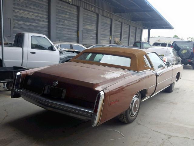 6L47S8Q237517 - 1978 CADILLAC ELDORADO B BROWN photo 4