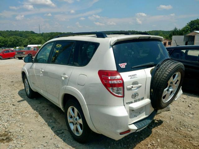 JTMDK4DV8A5089295 - 2010 TOYOTA RAV4 LIMIT WHITE photo 3