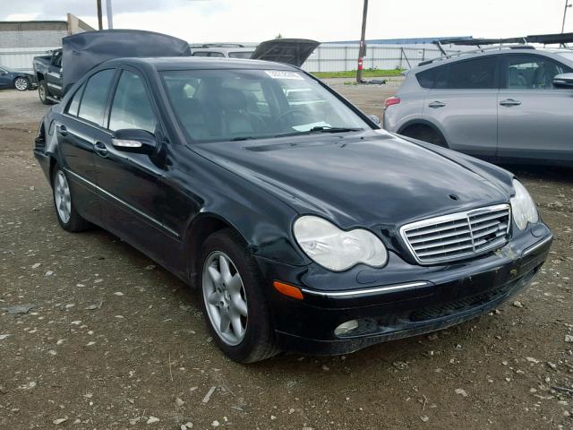 WDBRF64J61F087587 - 2001 MERCEDES-BENZ C 320 BLACK photo 1