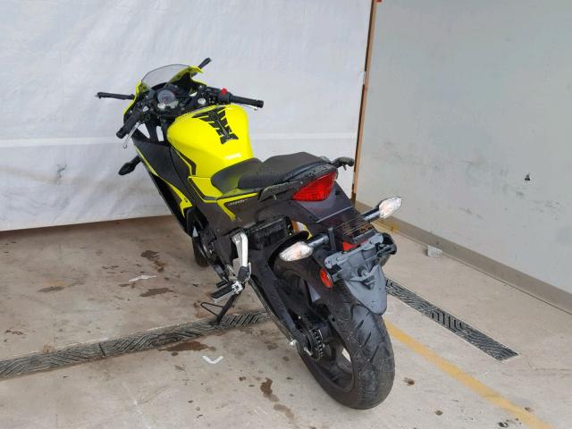 MLHNC5150G5200066 - 2016 HONDA CBR300 RA YELLOW photo 3