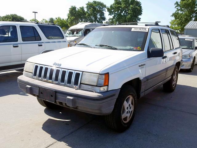 1J4GZ58S7SC673029 - 1995 JEEP GRAND CHER WHITE photo 2