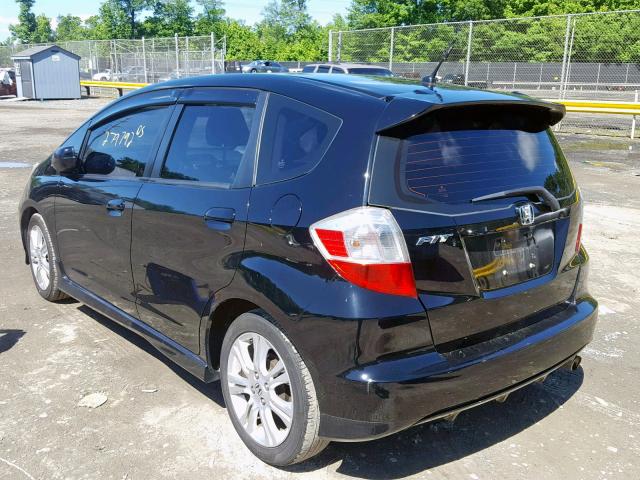 JHMGE88619S009569 - 2009 HONDA FIT SPORT BLACK photo 3