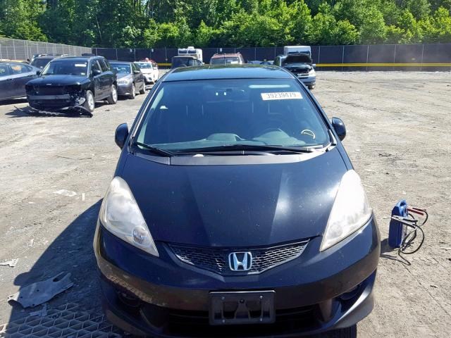 JHMGE88619S009569 - 2009 HONDA FIT SPORT BLACK photo 9