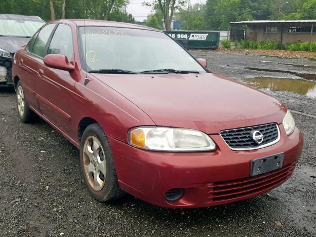 3N1CB51D23L694125 - 2003 NISSAN SENTRA XE RED photo 1