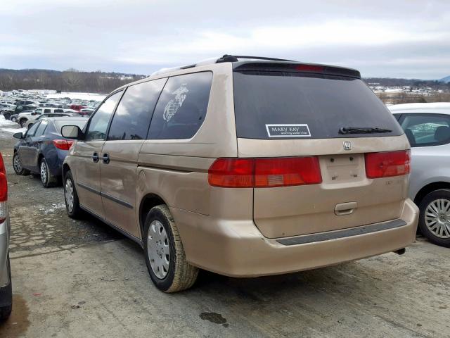 2HKRL18501H588216 - 2001 HONDA ODYSSEY LX GOLD photo 3