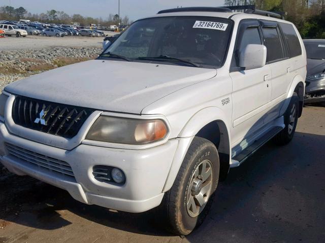 JA4MT41R92J035205 - 2002 MITSUBISHI MONTERO SP WHITE photo 2