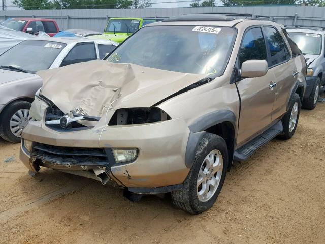 2HNYD18612H511716 - 2002 ACURA MDX TOURIN GOLD photo 2