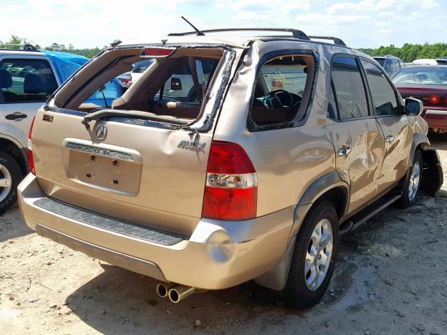 2HNYD18612H511716 - 2002 ACURA MDX TOURIN GOLD photo 4