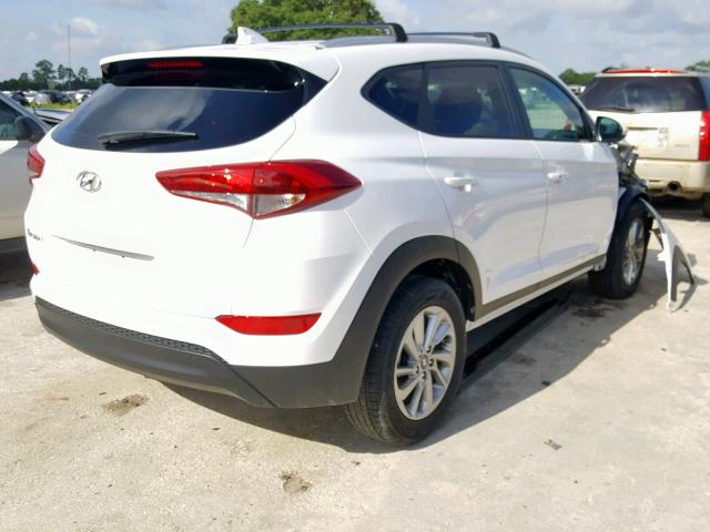 KM8J33A40JU763978 - 2018 HYUNDAI TUCSON SEL WHITE photo 4