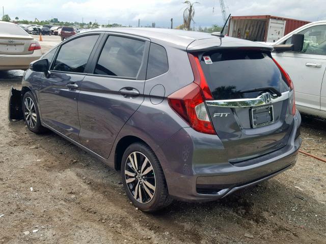 3HGGK5H87KM701717 - 2019 HONDA FIT EX GRAY photo 3