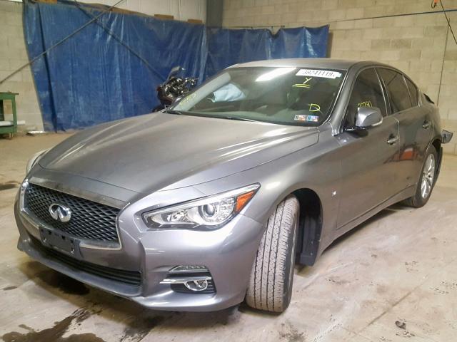 JN1BV7AR8FM408878 - 2015 INFINITI Q50 BASE GRAY photo 2