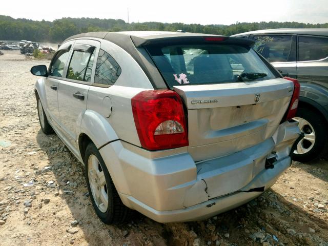 1B3HB48B18D502886 - 2008 DODGE CALIBER SX SILVER photo 3